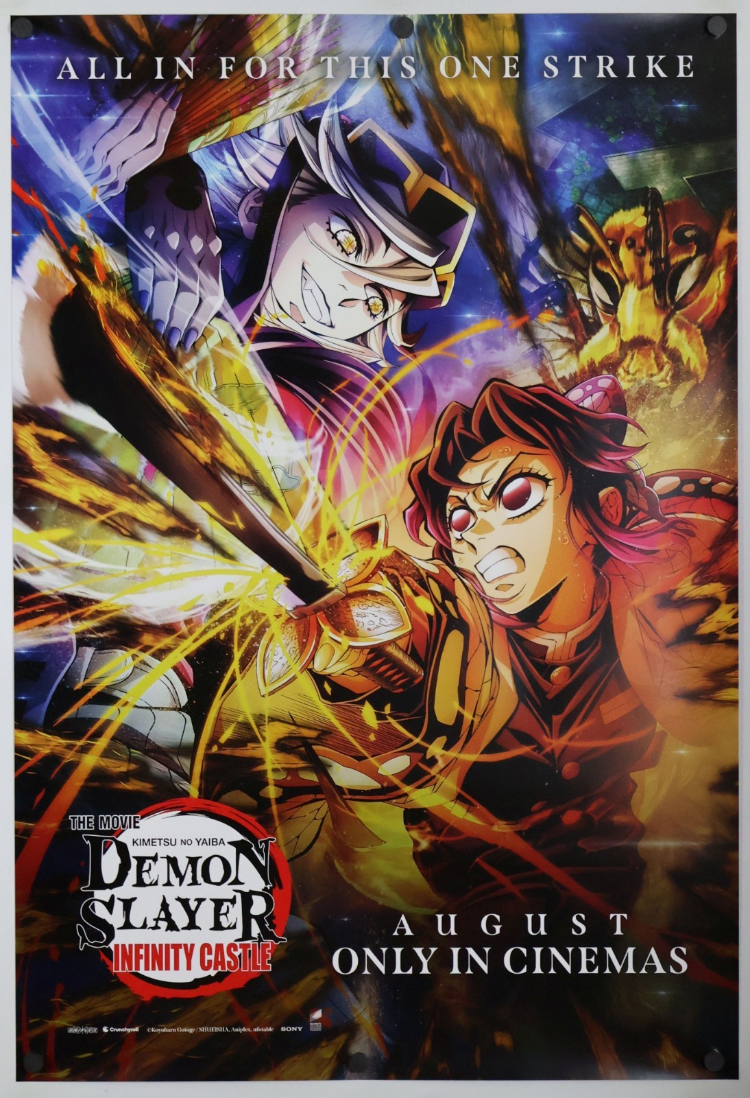 Demon Slayer Infinity Castle – original DS movie poster 27×40 D/S INTL E