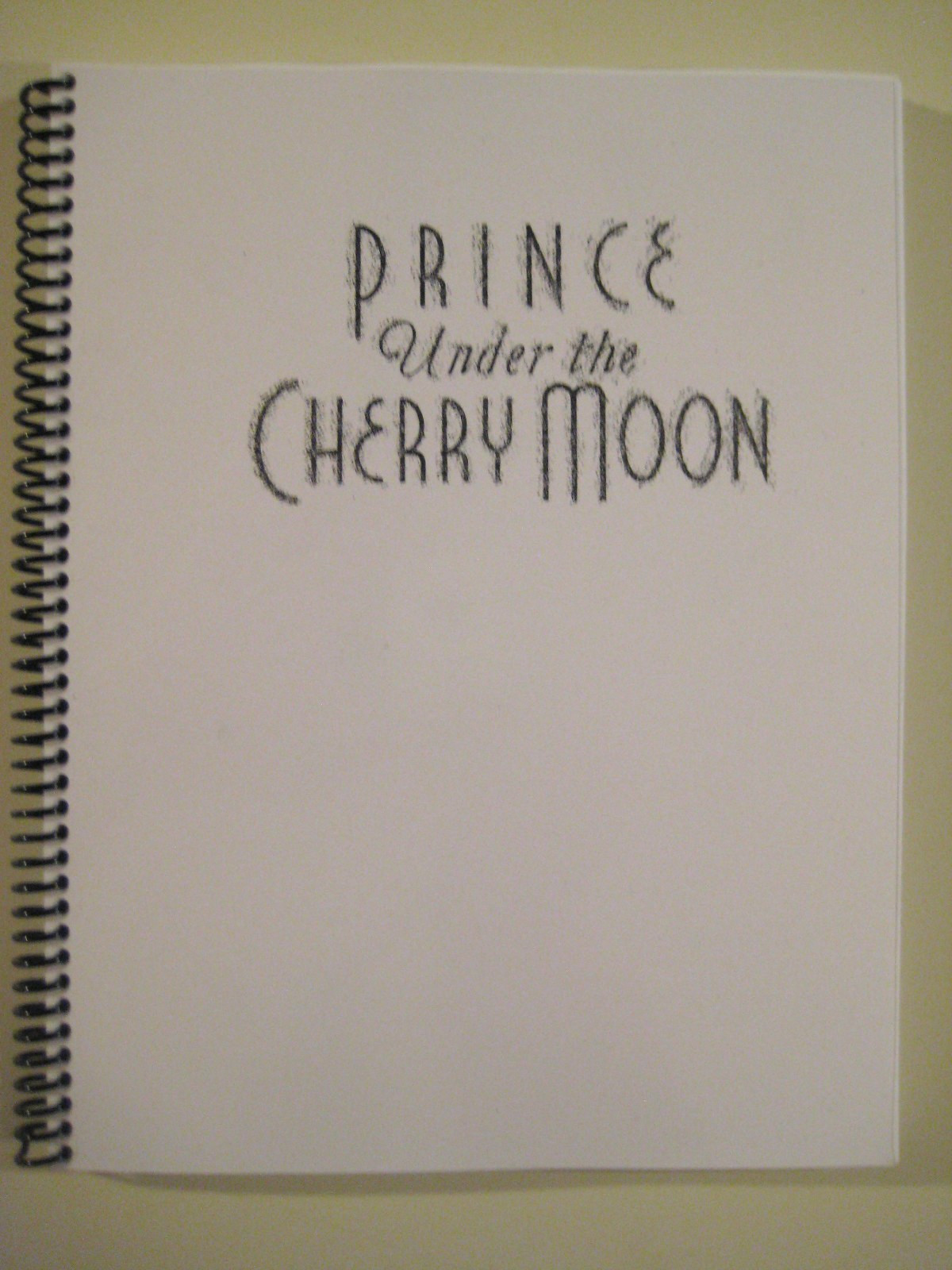 Prince Under the Cherry Moon Full Movie Script rare