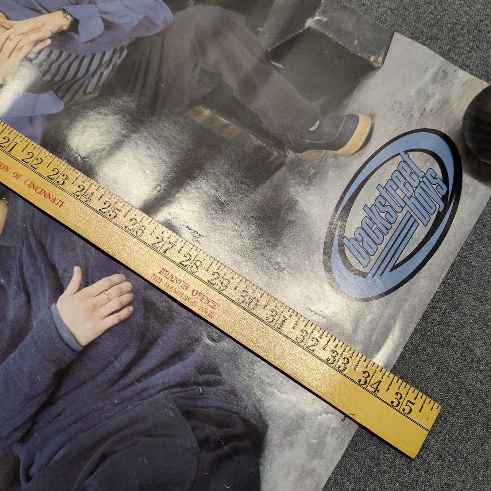 BACKSTREET BOYS 1998 ORIGINAL Wall POSTER WINTERLAND (RARE/HTF) 34×22