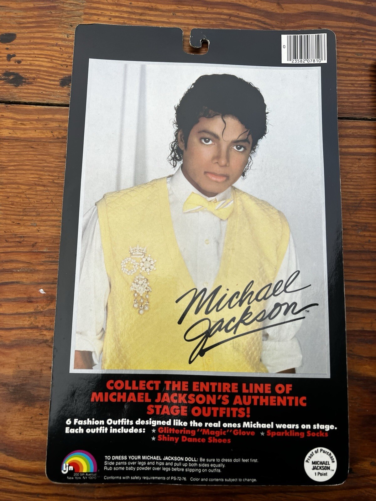 MOSC Vintage 1984 Michael Jackson Authentic Stage Doll Outfit Grammy Awards