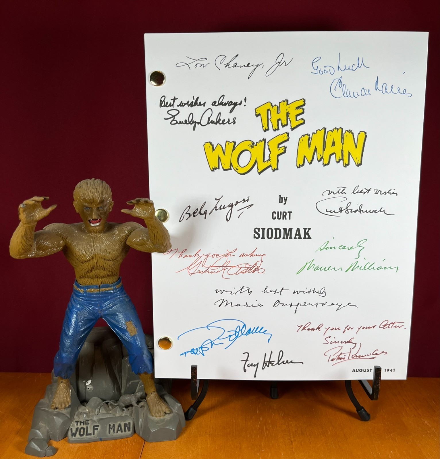 Classic Monsters Script Bundle Signed- Autograph Reprints- 7 Scripts- Dracula