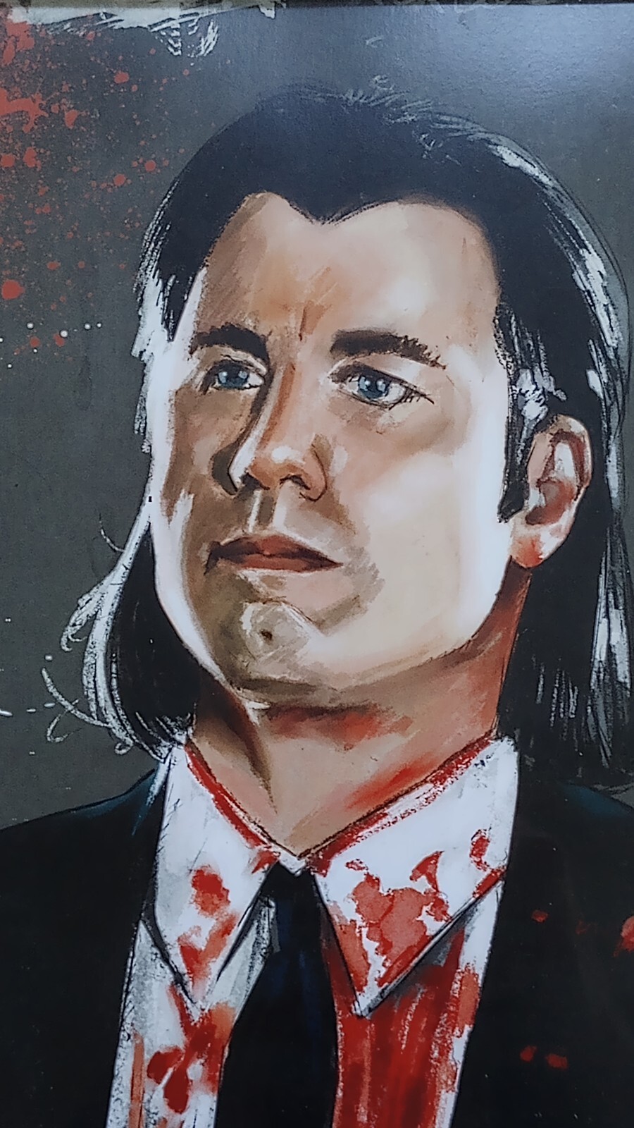 Pulp Fiction Framed Print 14″ x 11″ Vincent & Jules Pop Art By Tony Santiago