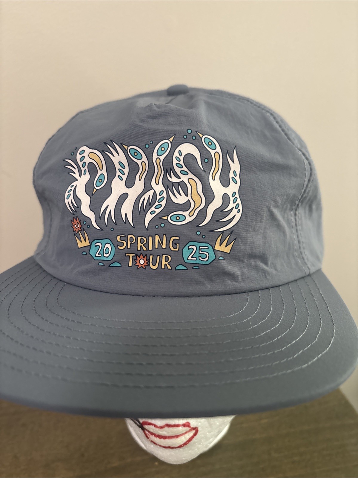 New – Phish – Spring Tour 2025 Hat Nylon Flat Bill Camper Cap Dry Goods Lot