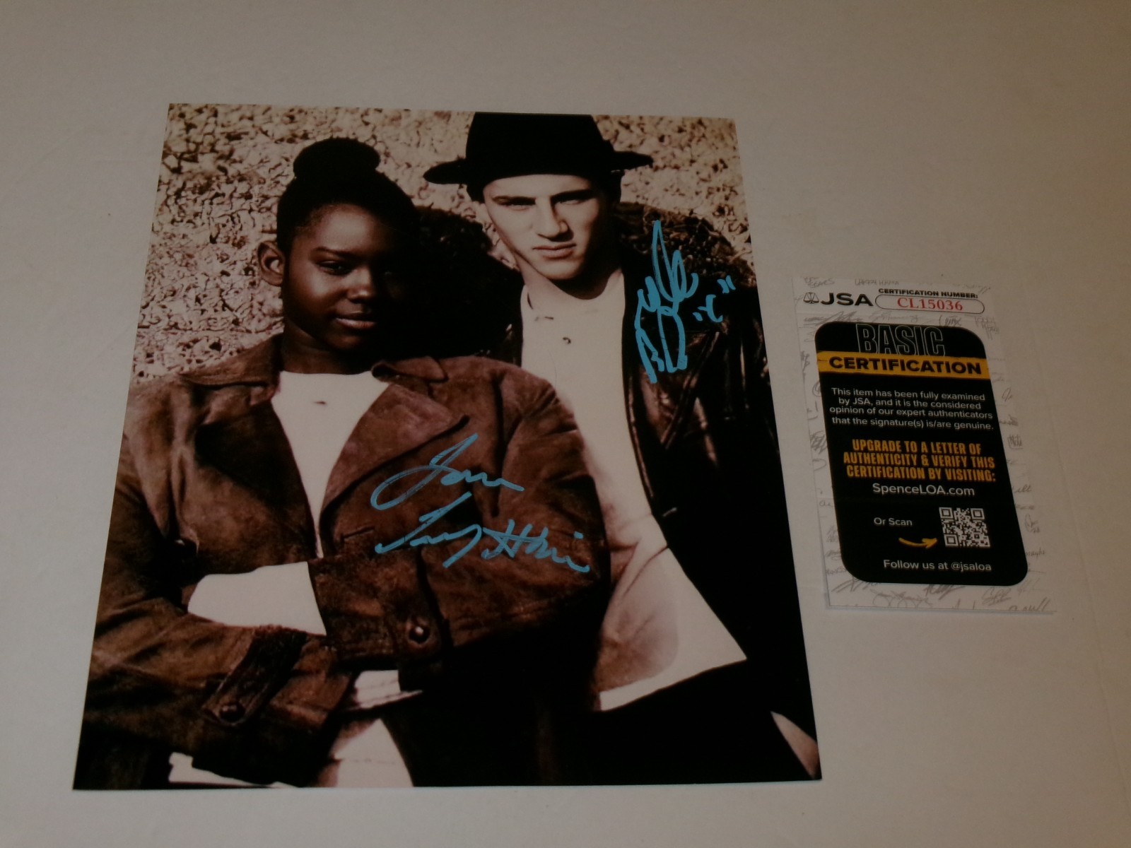 Bronx Tale Lillo Brancato & Taral Hicks Signed 8X10 Photo JSA CERT