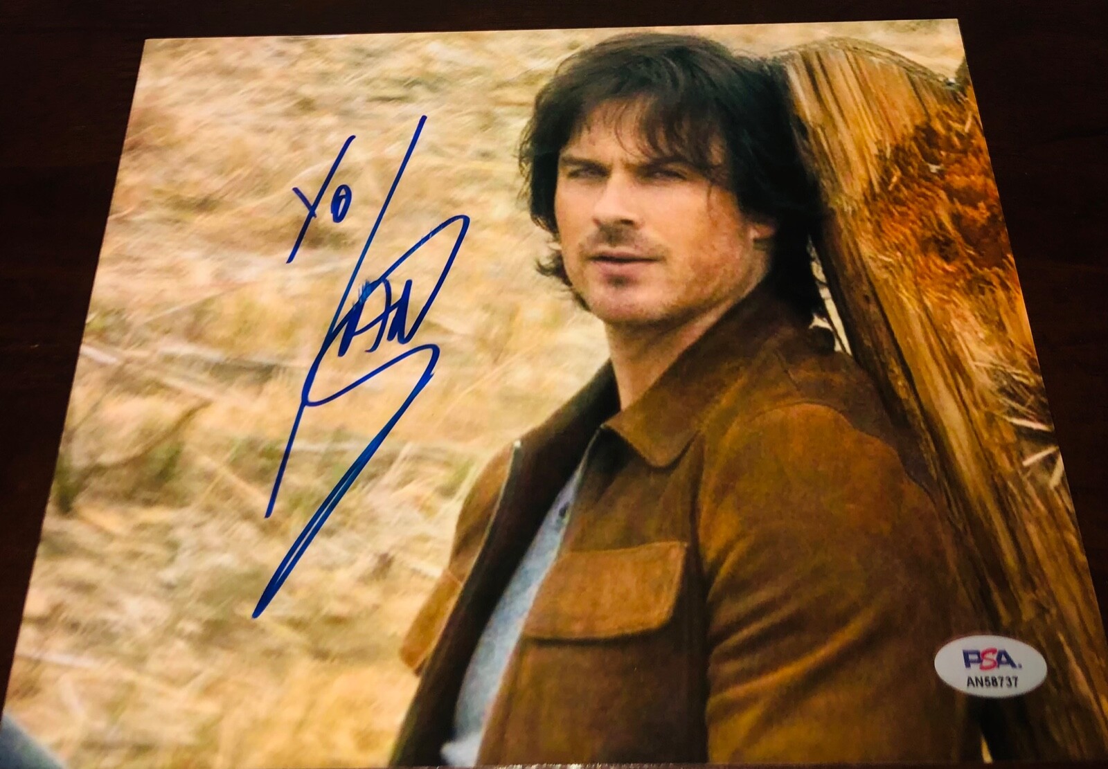 Ian Somerhalder Hot Sexy Vampire Diaires Damon Salvatore Signed 8×10 Photo PSA A
