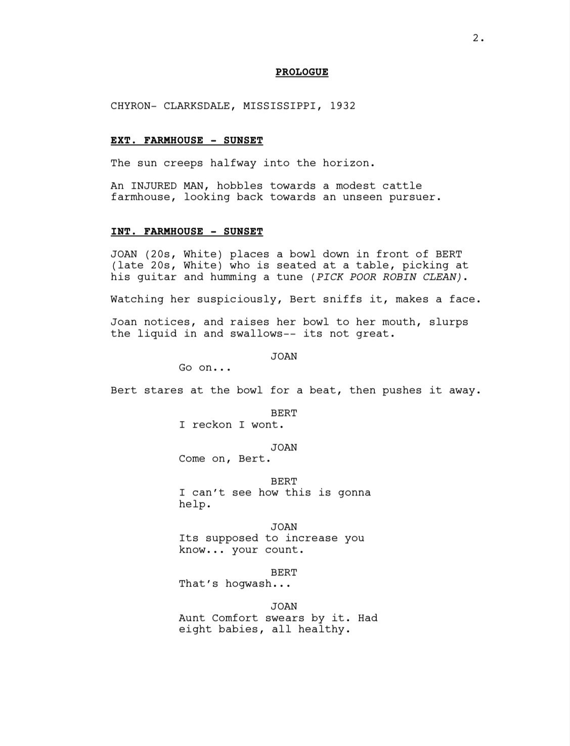 Sinners Screenplay by Ryan Coogler