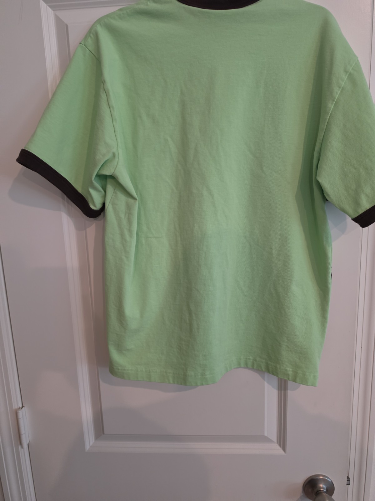 Bad Bunny Residencia En el Choli Graphic T-Shirt Mint Green Brown Trim L
