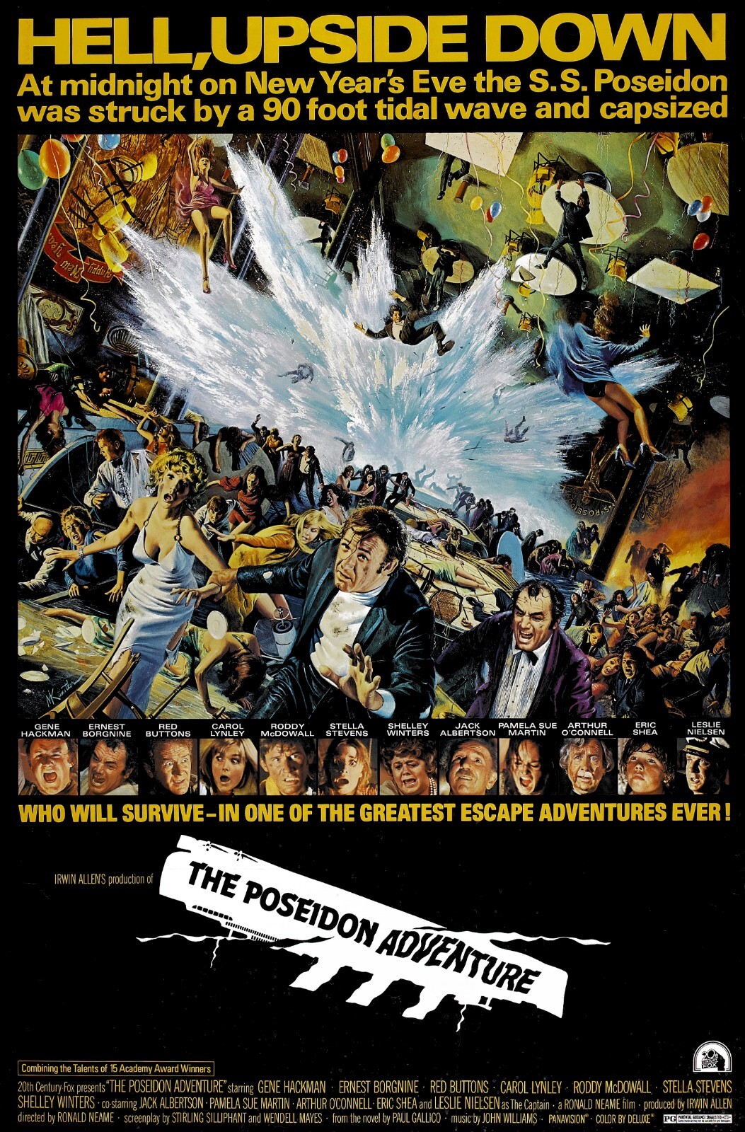 The Poseidon Adventure movie poster print : 11 x 17 inches : Gene Hackman