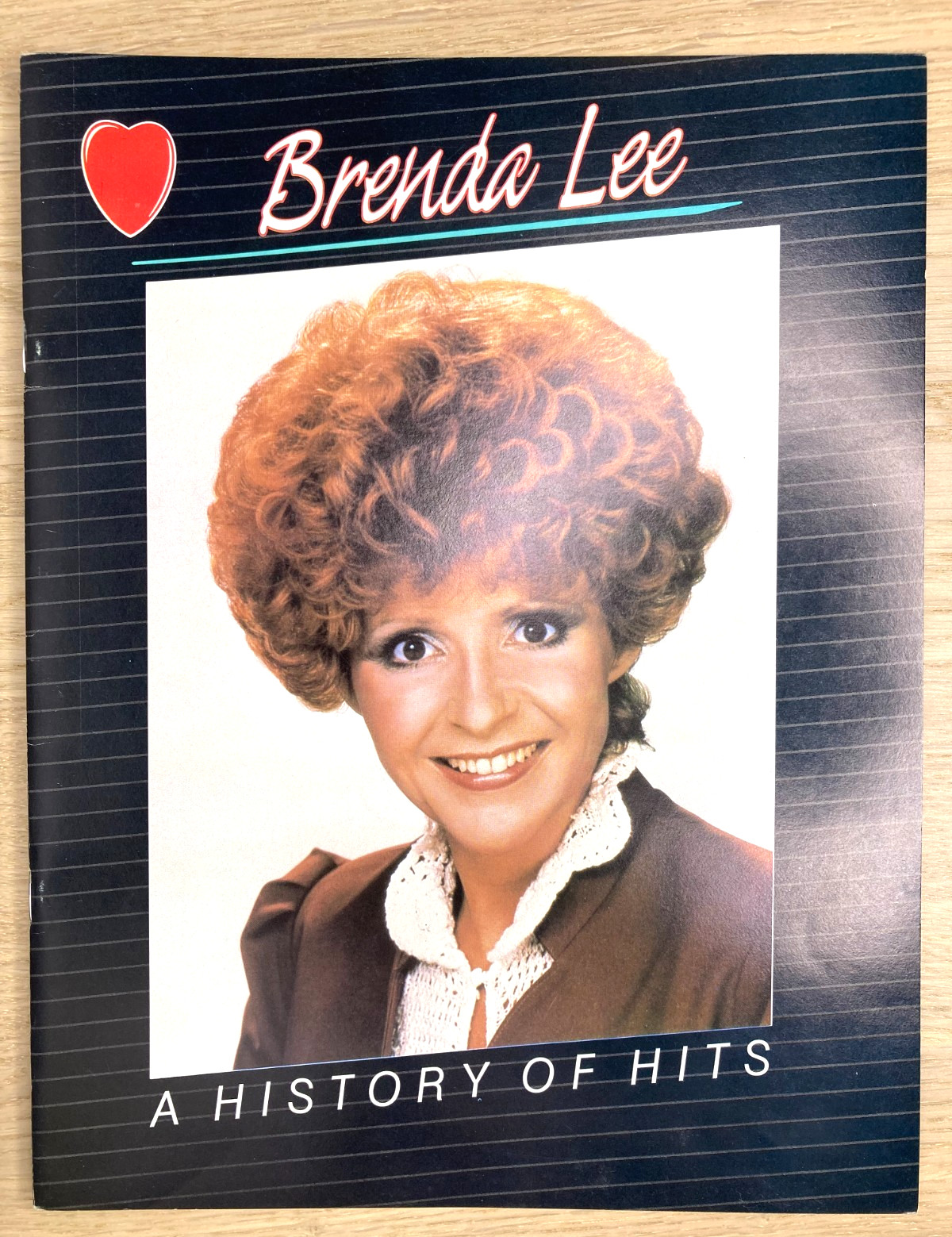 Brenda Lee A History of Hits Booklet Concert Program 1980s 8″ x 11″