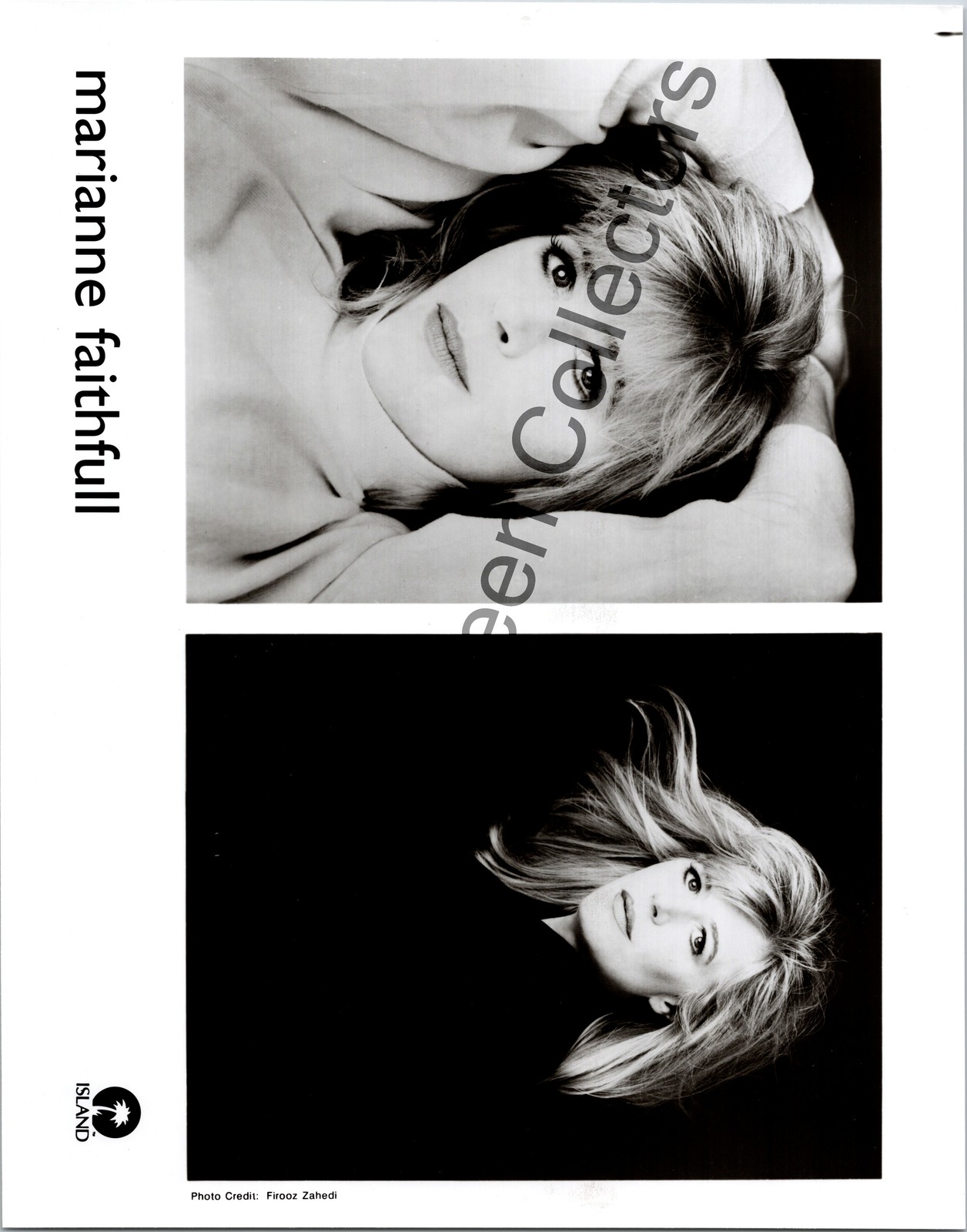 Marianne Faithfull Original Island Records Folk rock Press Photo Publicity