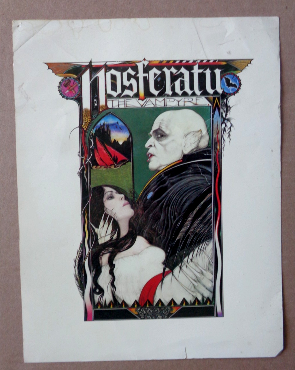 Nosferatu 1979 Premiere Program Credit Sheet Klaus Kinski Werner Herzog