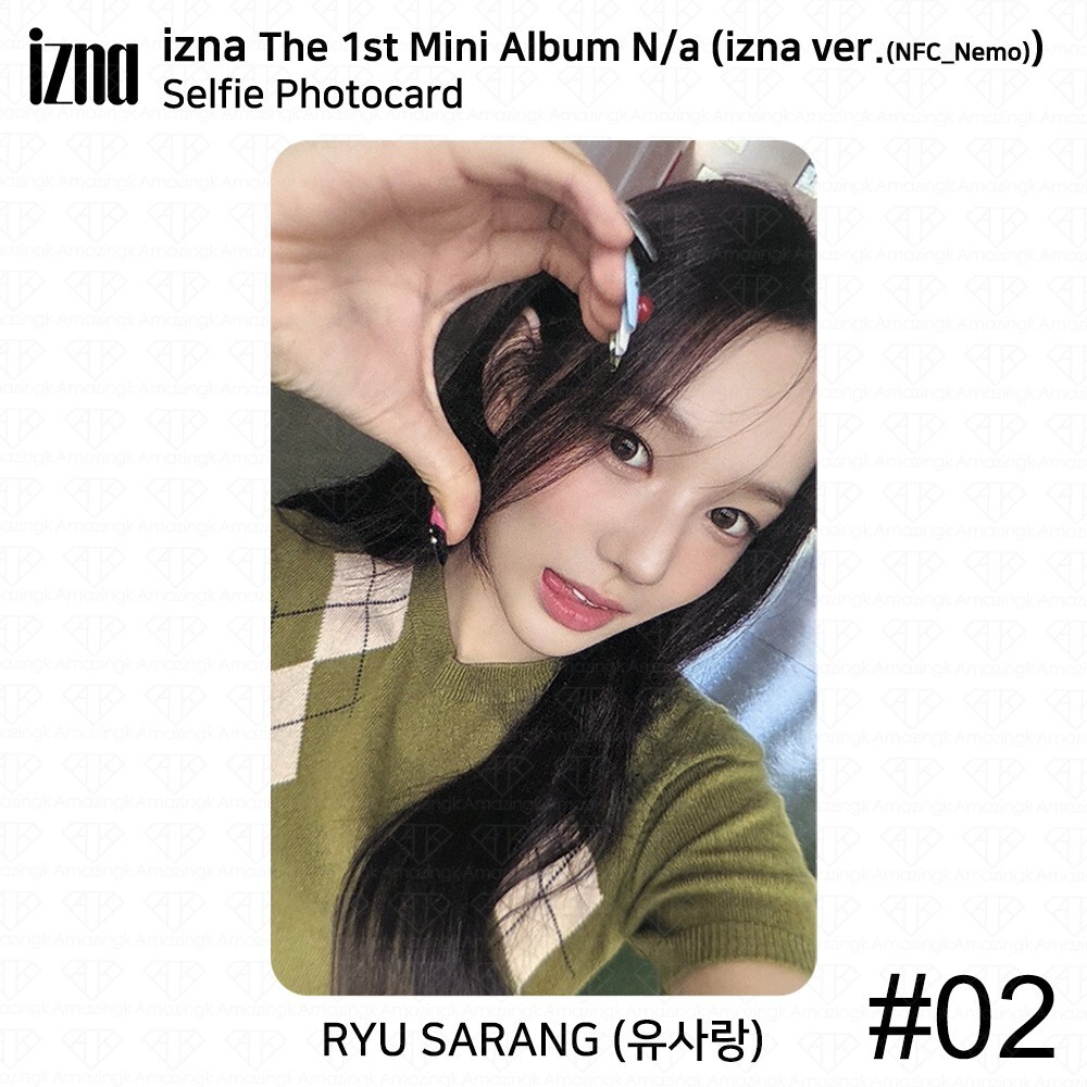 IZNA The 1st Mini Album N/a NFC_Nemo ver Official Selfie Photocard ID Card KPOP