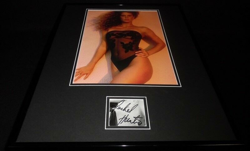 Rachel Hunter Signed Framed 16×20 Swimsuit Photo Poster Display