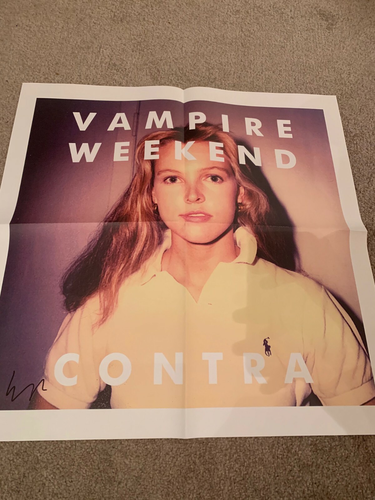 Ezra Koenig signed poster 24×24 proof COA autographed Vampire Weekend 2