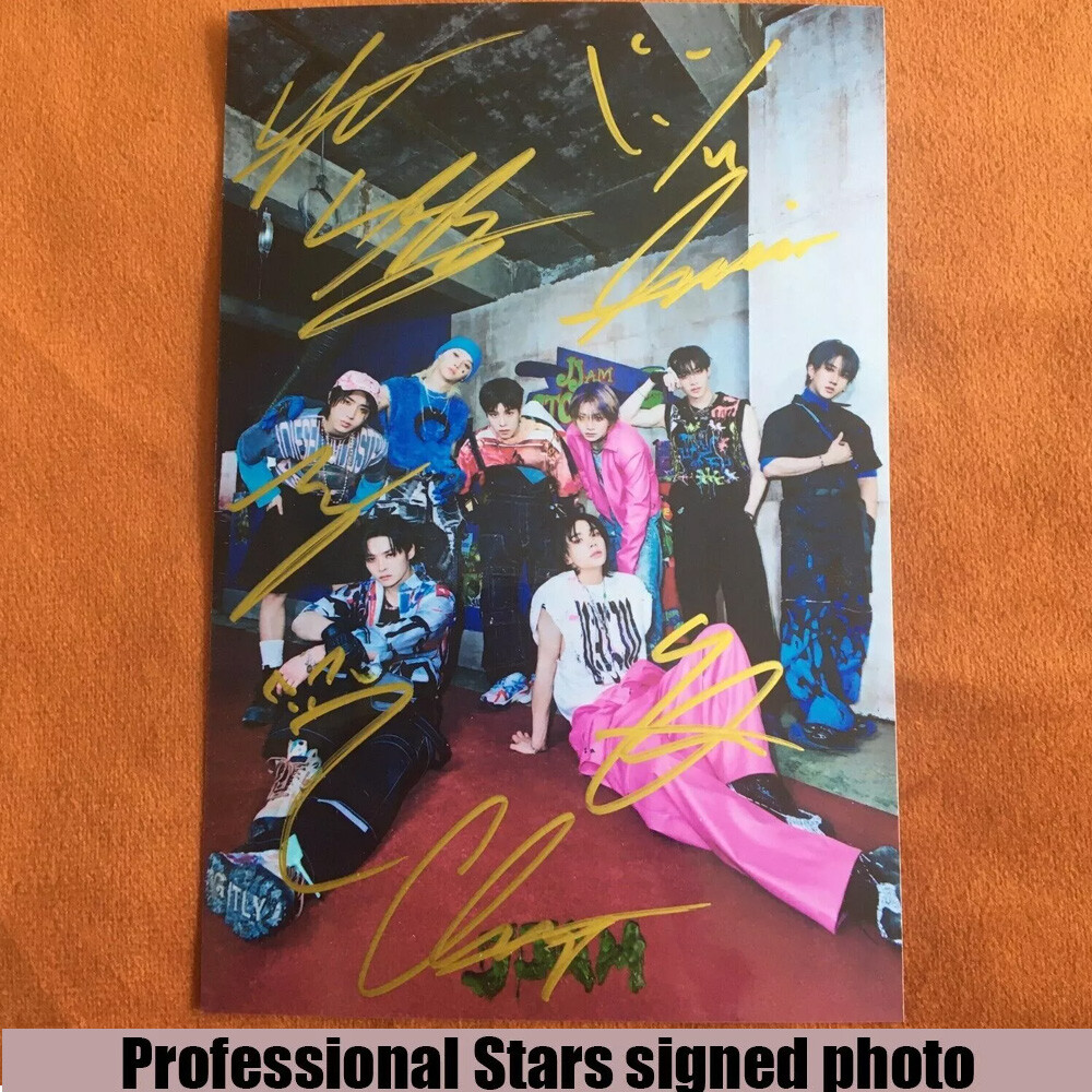 Stray Kids SKZ Group Photo JJAM Autographed Signed K-POP Collection 2024S #Nice