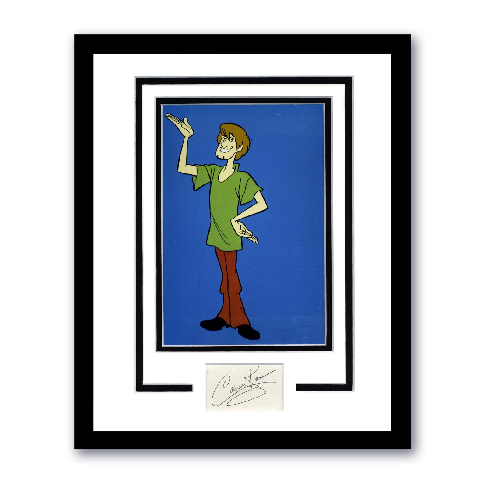 Casey Kasem “Scooby Doo” AUTOGRAPH Signed ‘Shaggy’ Framed 11×14 Display ACOA