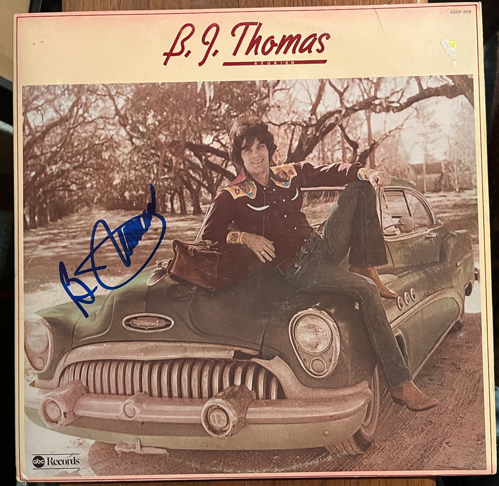 B.J. THOMAS Signed REUNION LP