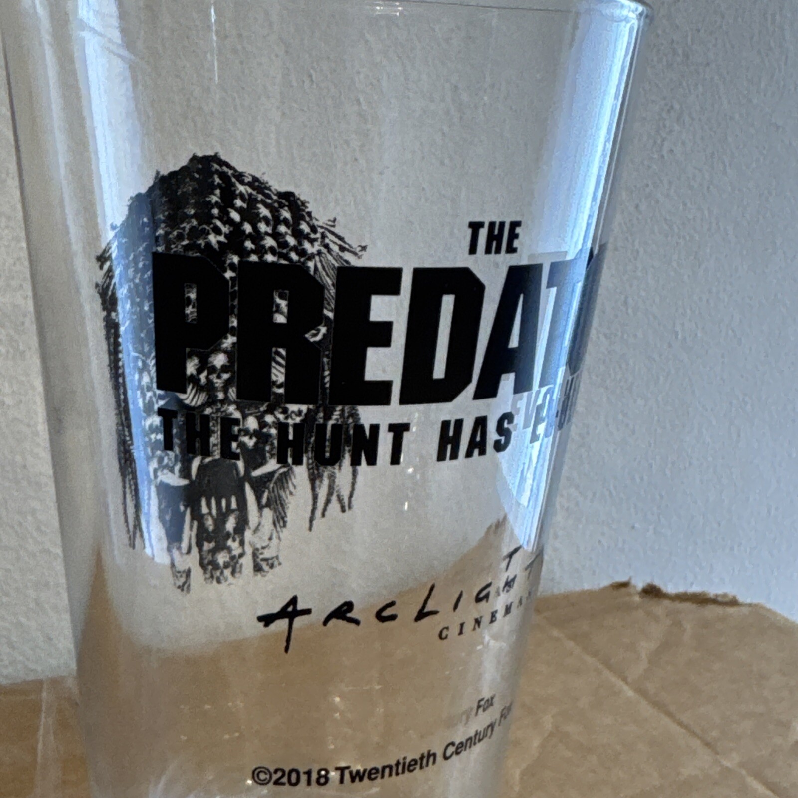 RARE The Predator (2018) Arclight Cinemas Pint glass