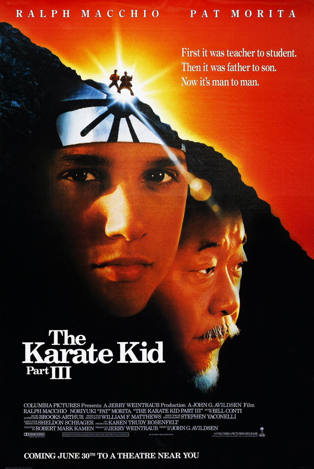 THE KARATE KID PART III (1989) ORIGINAL ADVANCE MOVIE POSTER – ROLLED