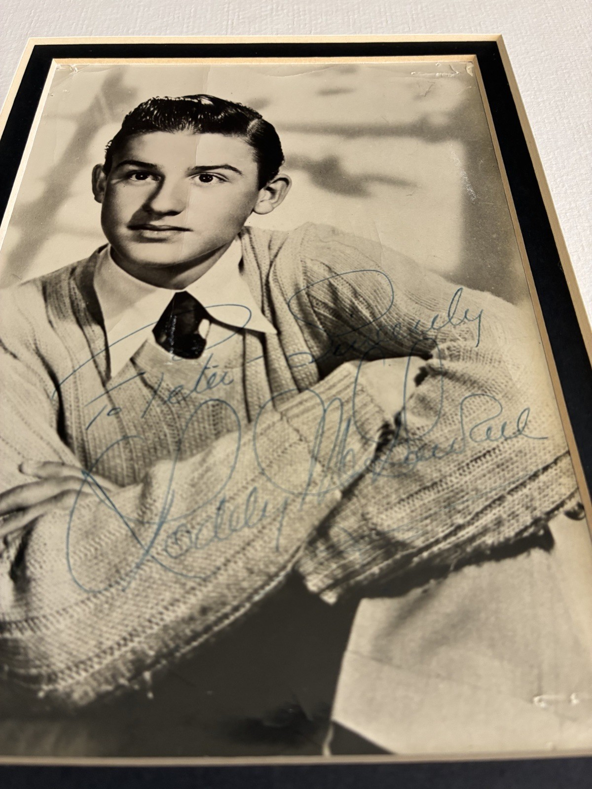 Vintage Roddy McDowell Autographed Photograph Fan Request on Reverse 6.5″ x 5″