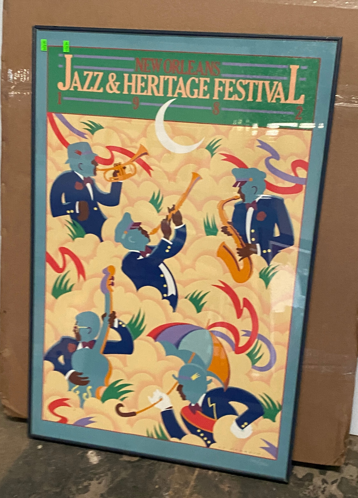 Jazz Fest 1982 Lithograph Signed and Numbered New Orleans NC0010