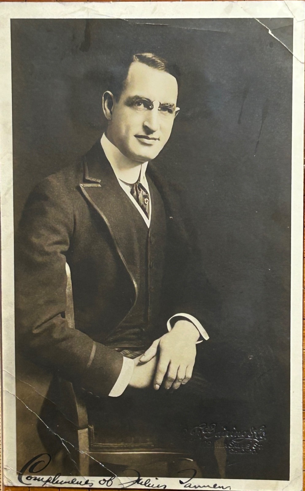 JULIUS TANNEN—SIGNED PHOTO—Stage Comic•9 STURGES+2 FRANKENSTEIN+Singin in Rain