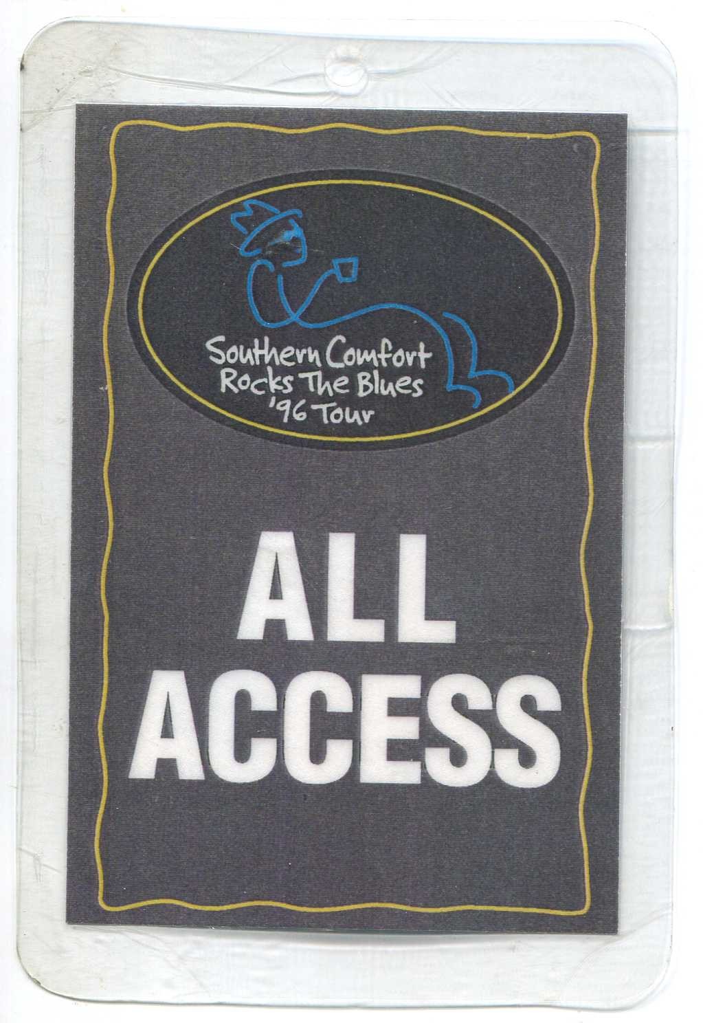 Vintage 1996 Taj Mahal Southern Comfort Laminate All Access Backstage Pass