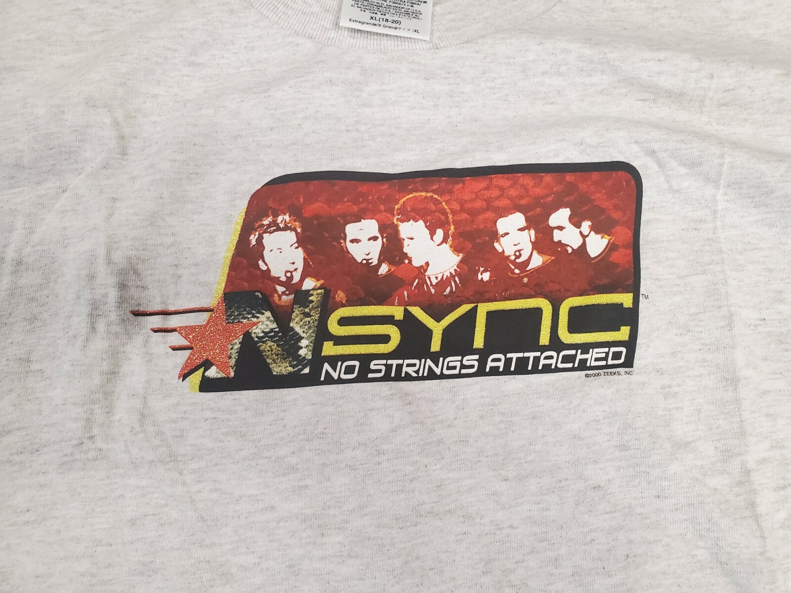 Vintage 2000 NSYNC Justin Timberlake No Strings Attached Tour Shirt – XL