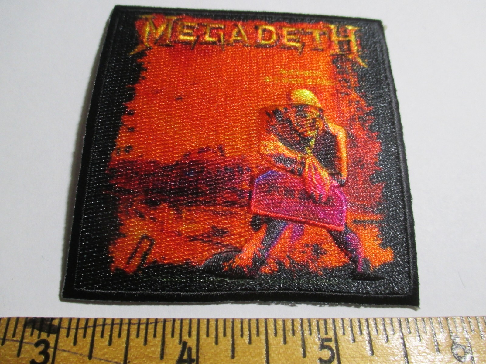 Megadeth Peace Sells Patch C& D Visionary Music Rock Band 2 3/4 x 2 3/4 Inches