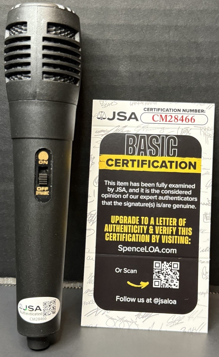 Jesse McCartney Signed Microphone Autographed Mic Beautiful Soul Singer JSA COA