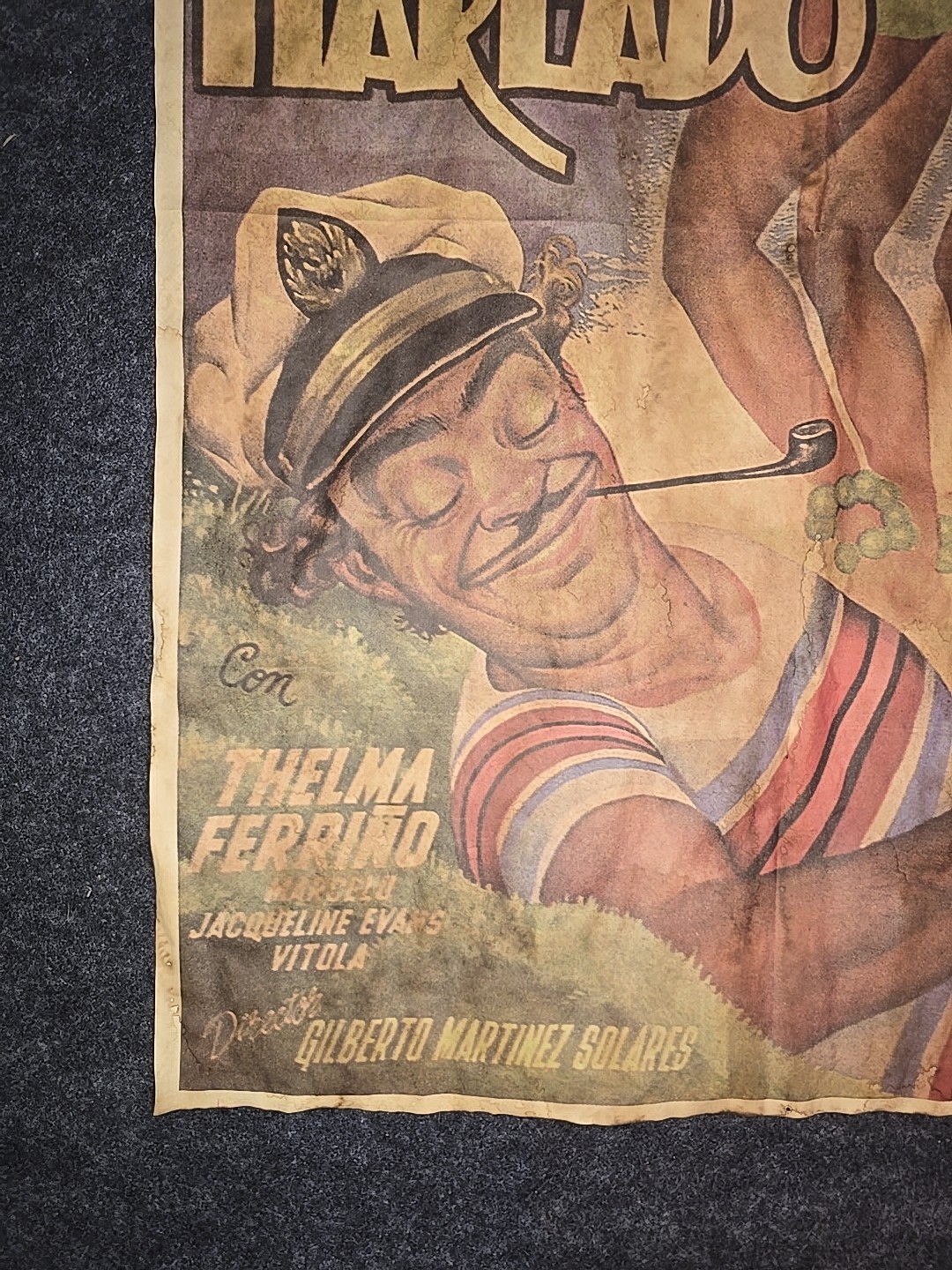 1950 SINBAD EL MAREADO Tin-Tan Movie Poster – MADE IN MEXICO – 27″x37″