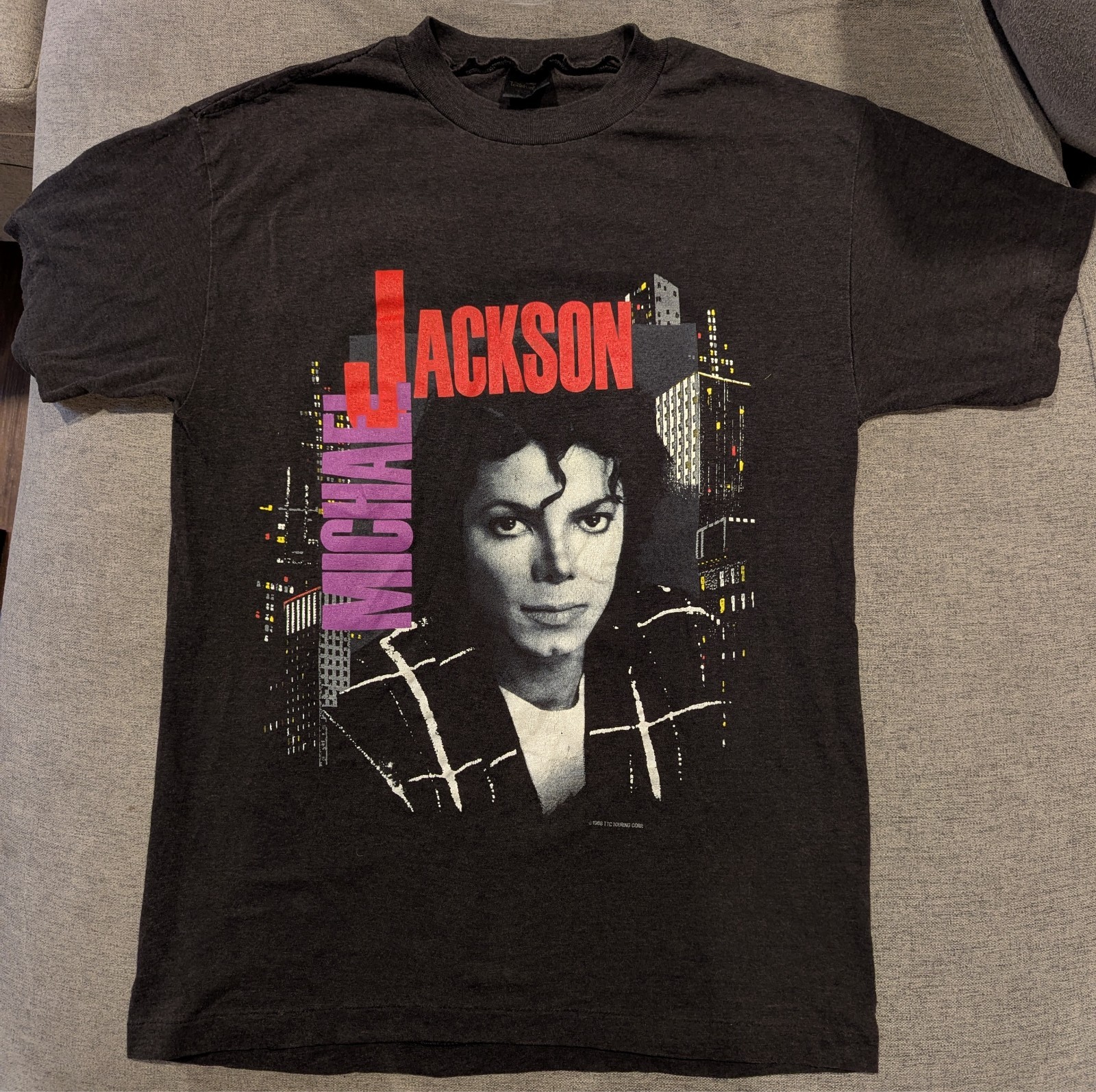 Michael Jackson 1988 Bad World Tour T-Shirt Vintage 80s, Pepsi