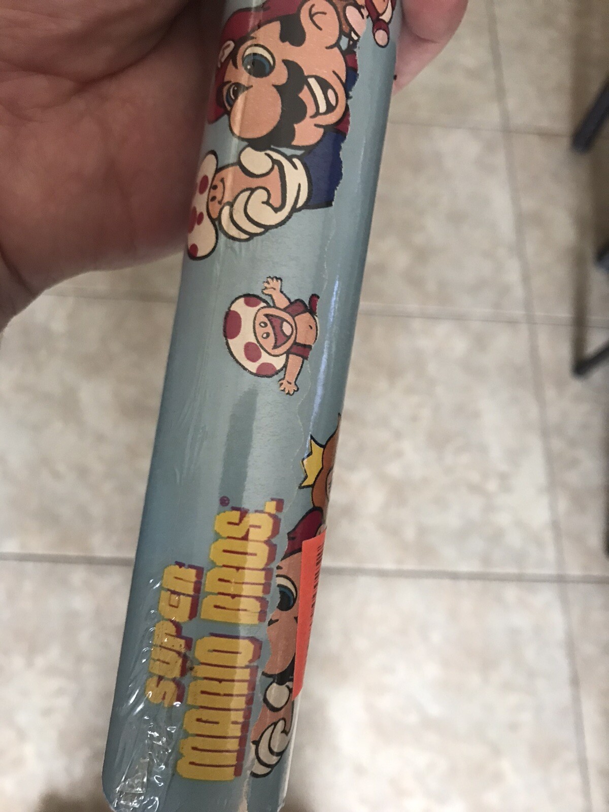Vintage Nintendo Super Mario Bros 1988 Giftwrap Paper Sealed/ New