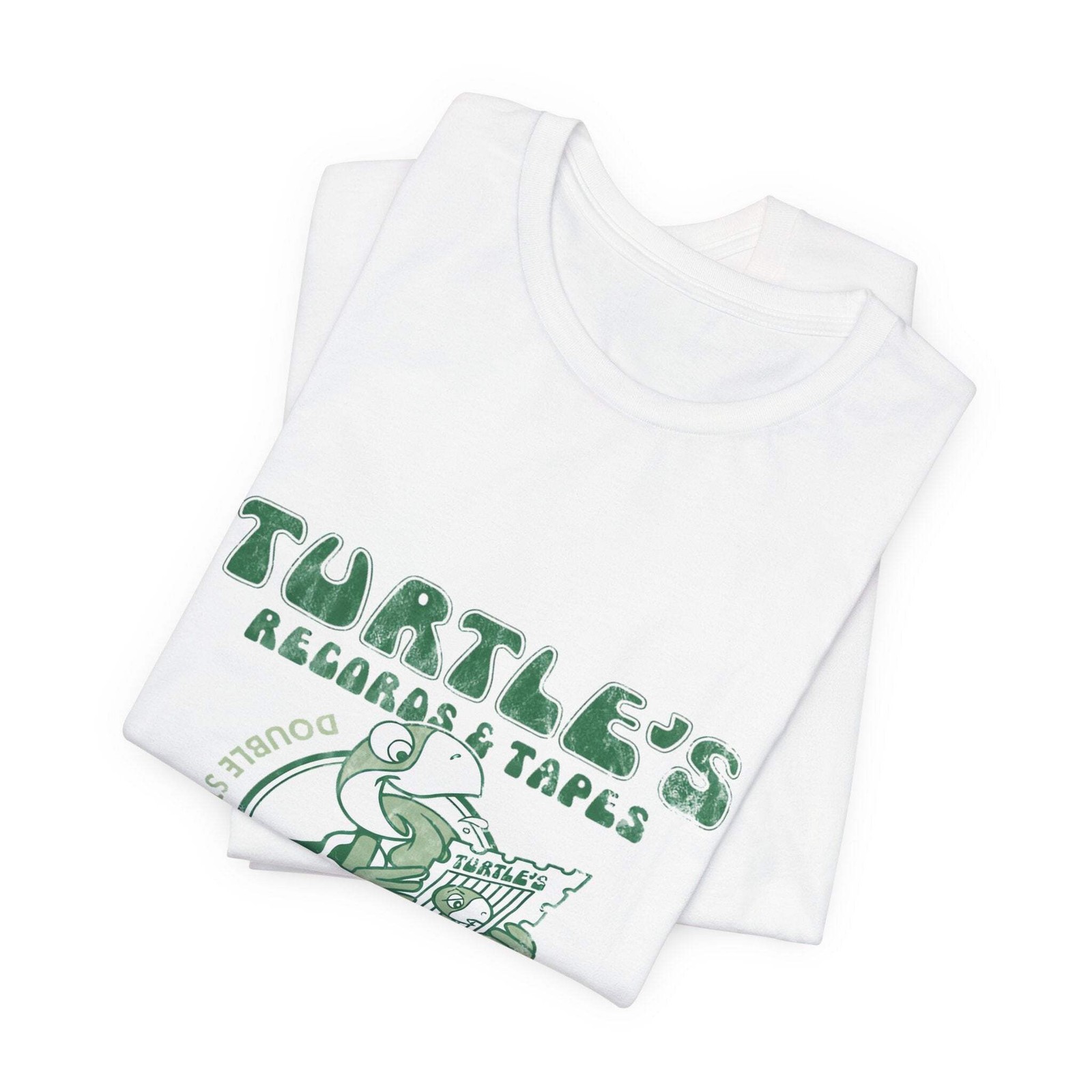Vintage Turtles Records & Tapes Savings Stamps Logo Unisex Jersey Short Sleeve T