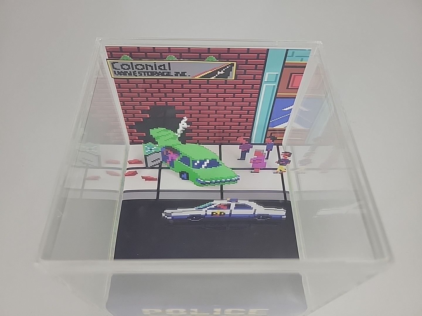 Police Quest Big Box Homage Retro PC 3D Cube Diorama Video Game Fan Art