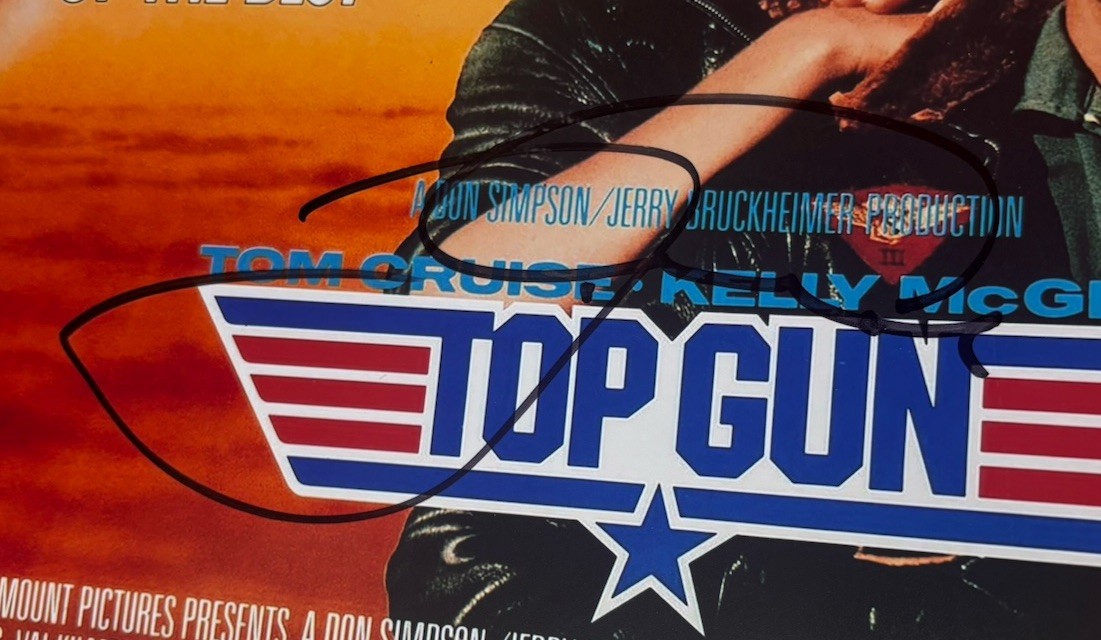 Tom Cruise Signed 12×18 Photo Top Gun With Exact Proof