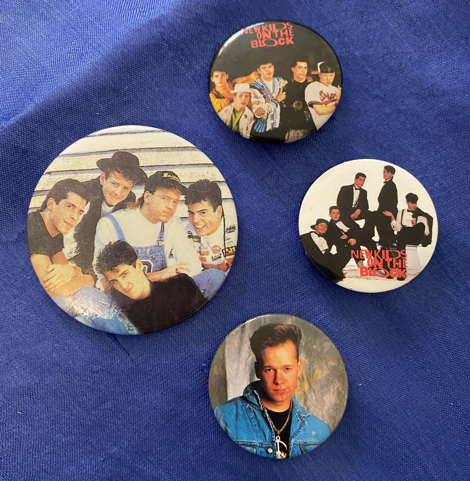 Vintage New Kids “On The Block” Memorabilia Button Pins
