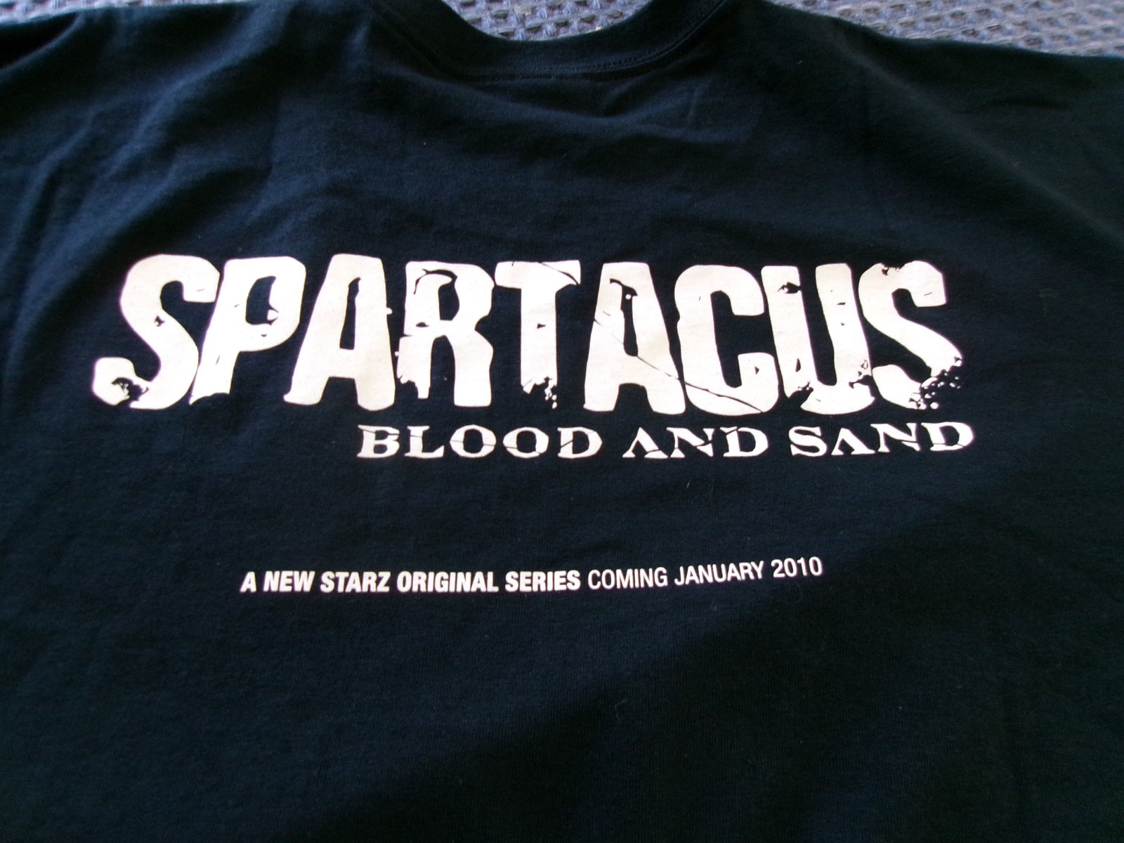 SPARTACUS Blood & Sand Starz 2010 Promo XL T-Shirt Andy Whitfield Lucy Lawless