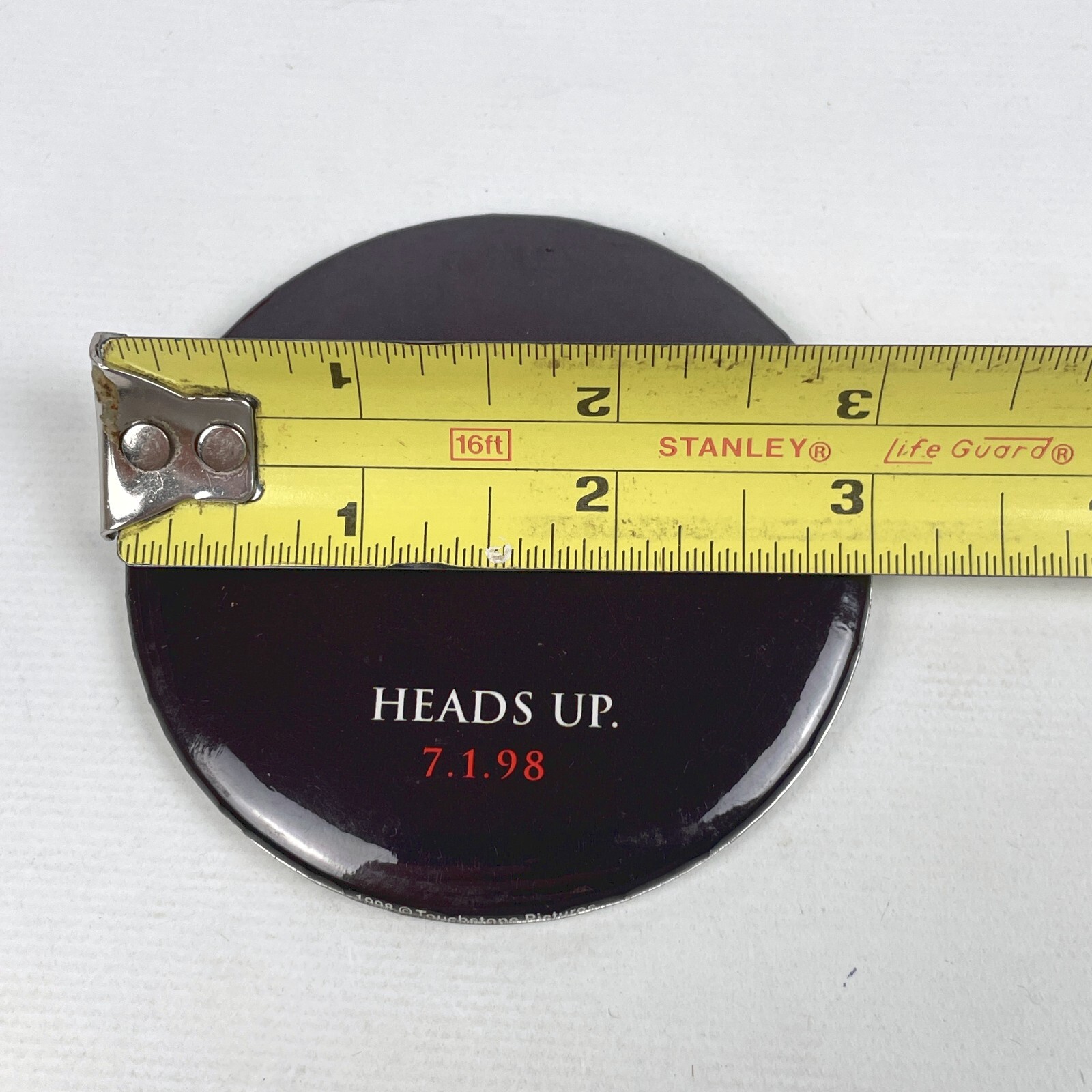 Set of 5 VTG 1998 Armageddon Movie Promo Pins Buttons Touchstone Pictures