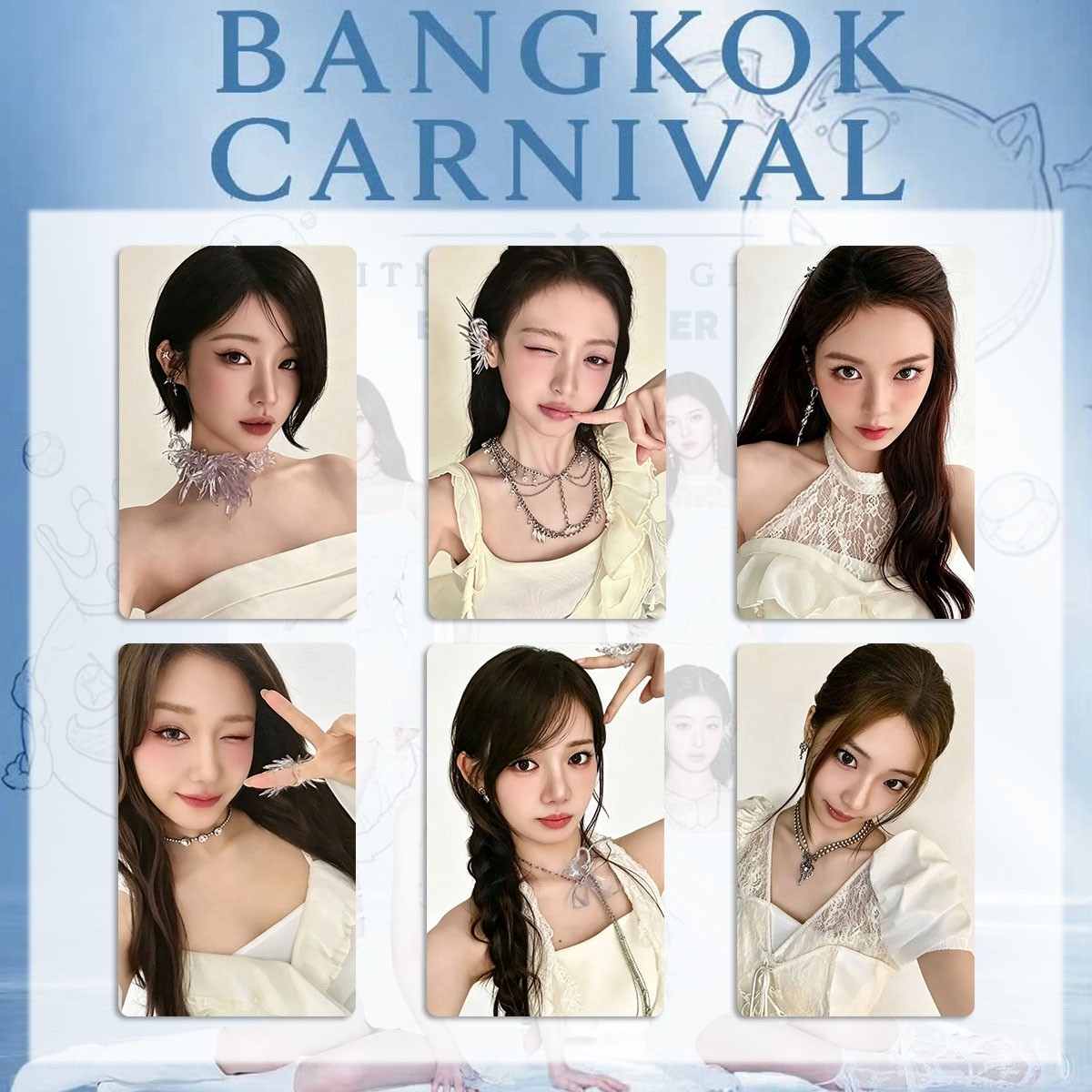 6pc/set HOT BABYMONSTER Ragnarok Ahyeon Pharita Group Photocard SpecialPhotocarD