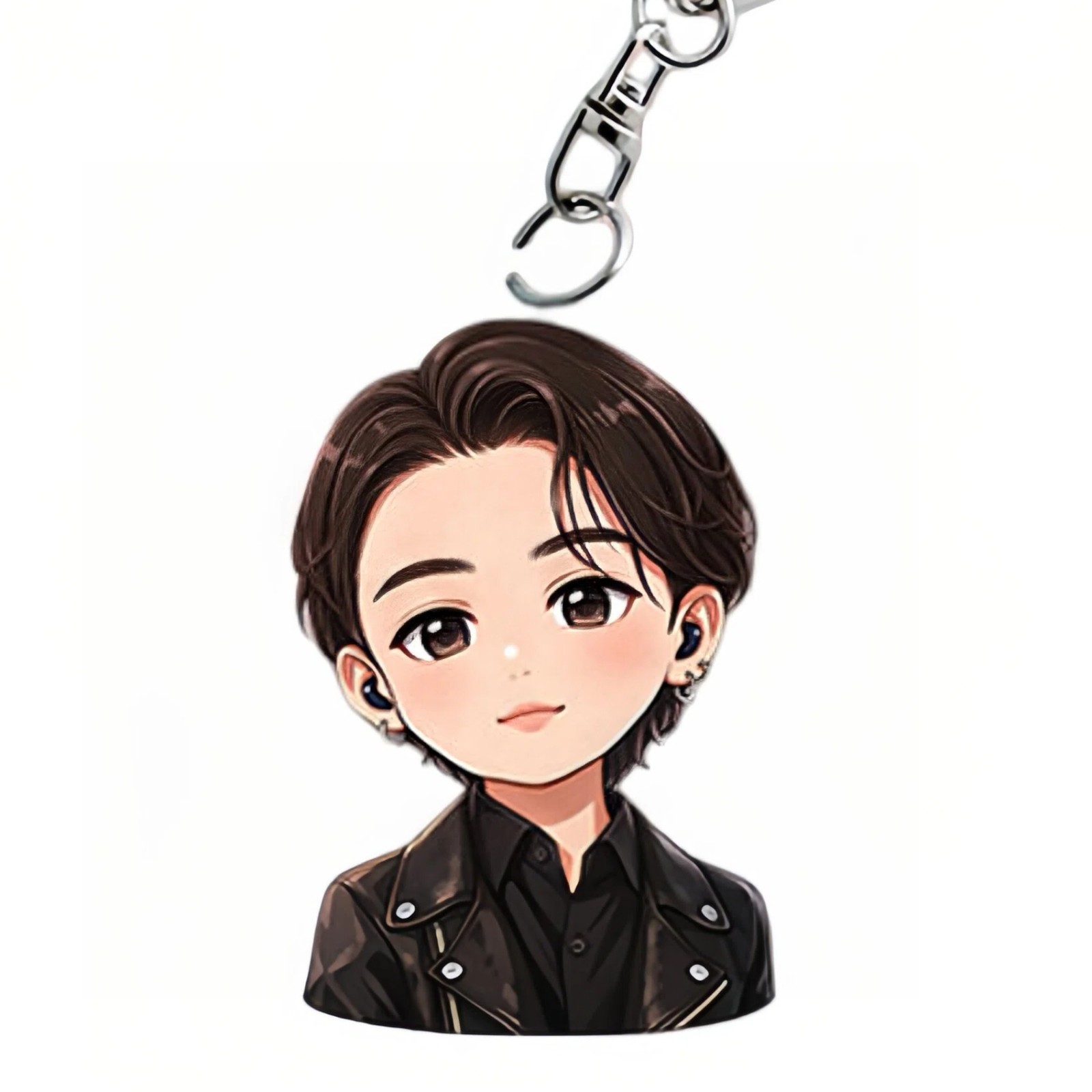 BTS Jungkook Chibi Acrylic Keychain Kpop Keyring Bag Charm Fanmade