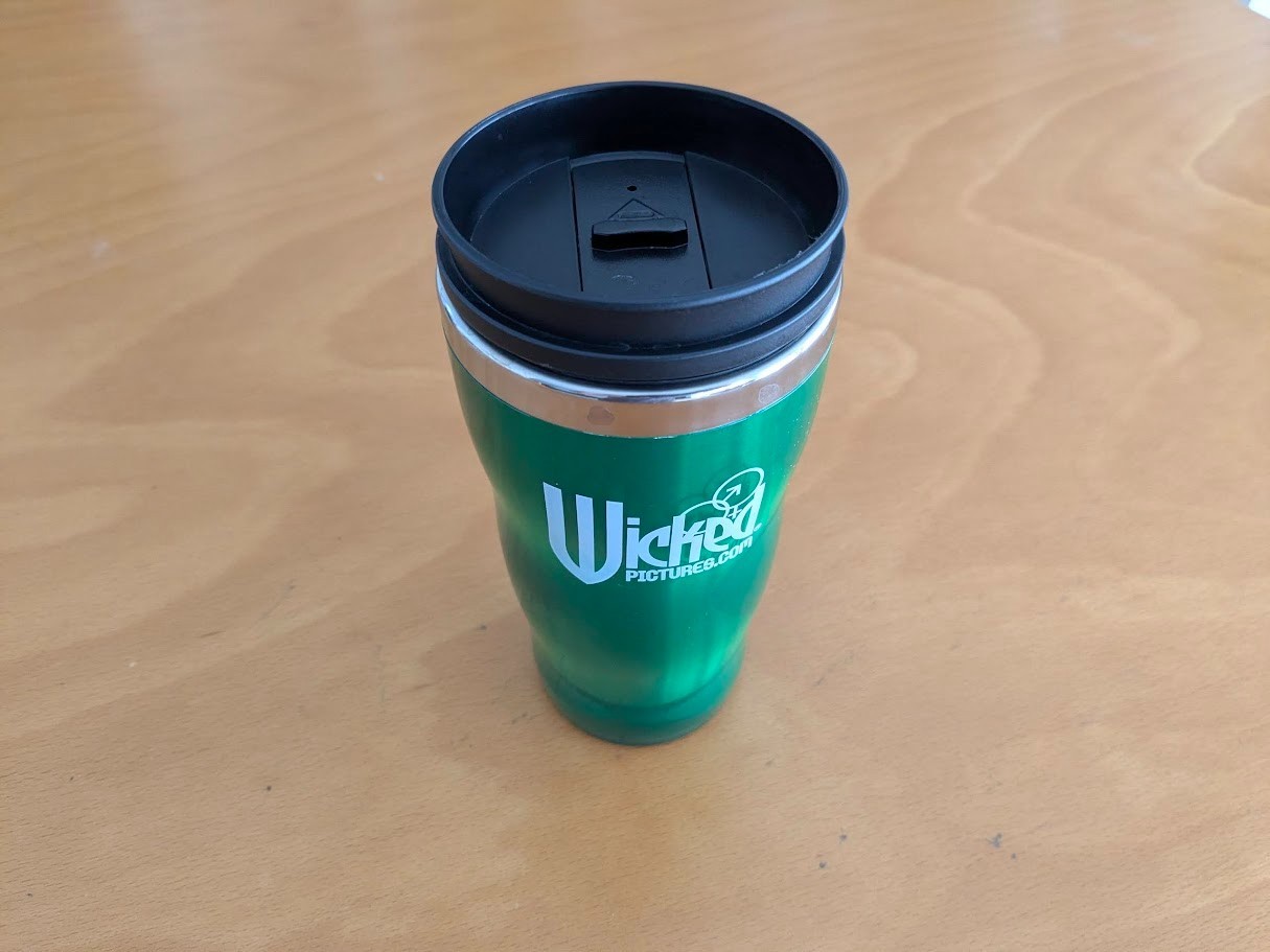 WICKED PICTURES Home Video Promo Travel Mug