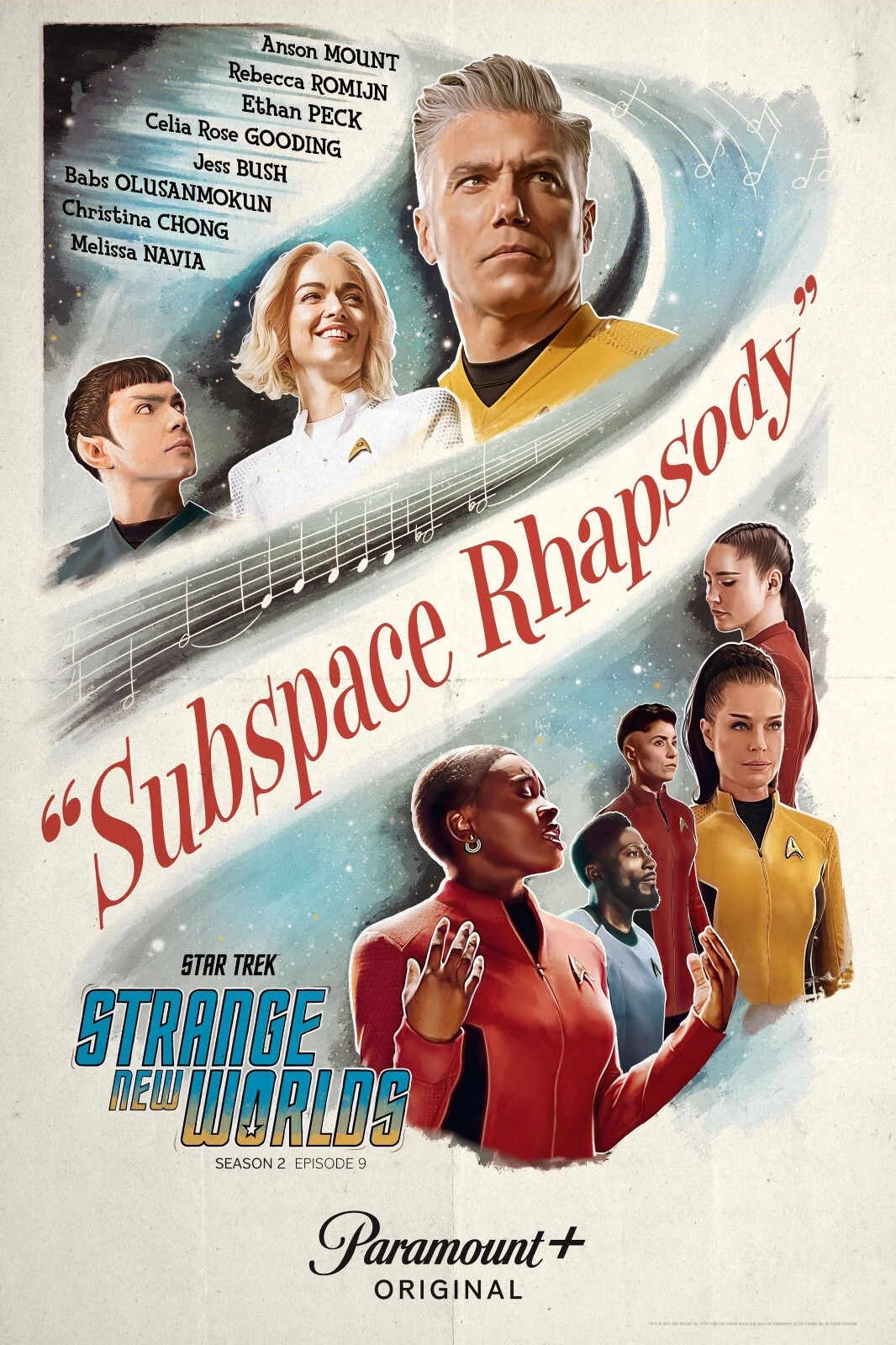 Star Trek Strange New Worlds poster (e) – 11 x 17 inches – Anson Mount