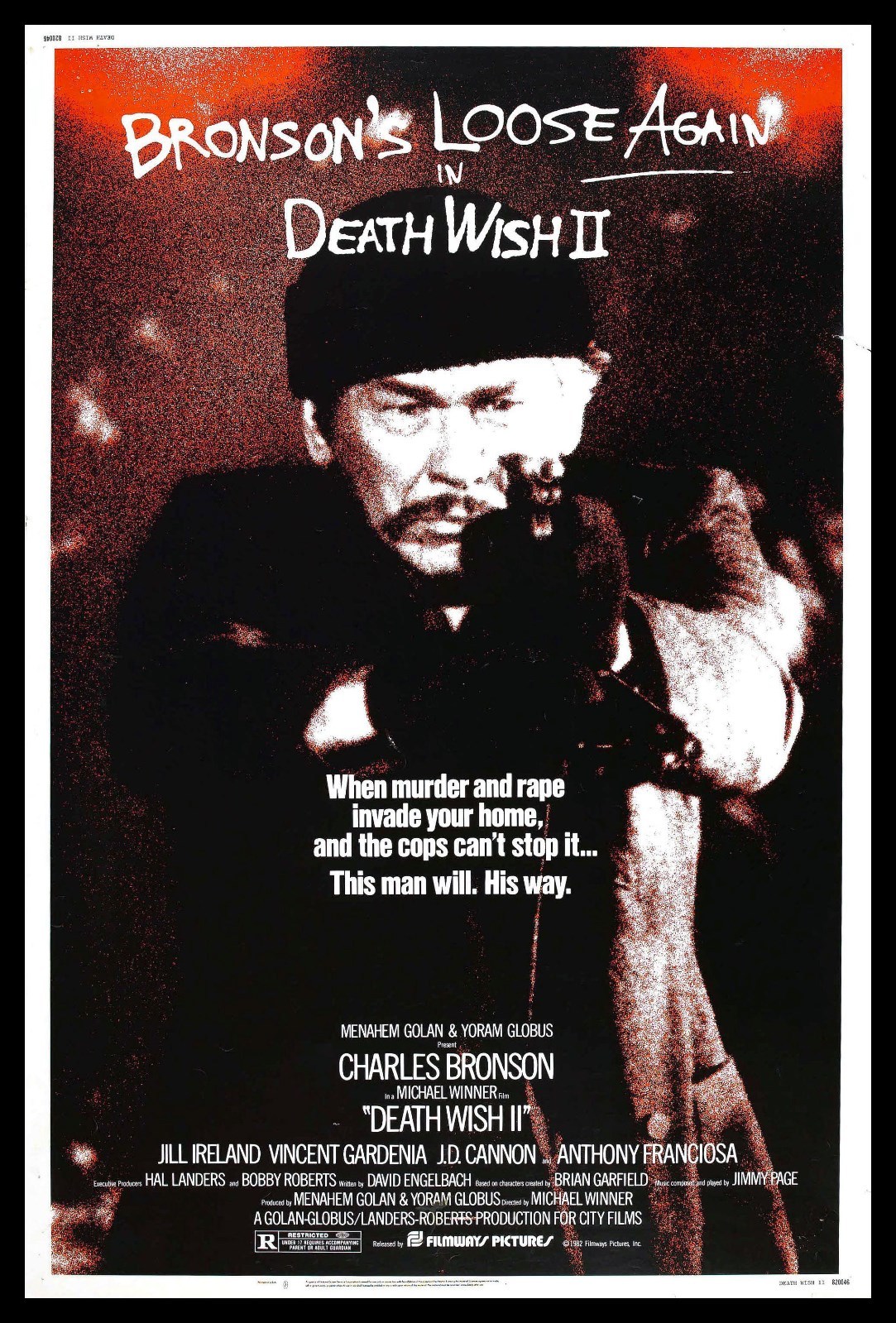 Death Wish 2 Charles Bronson Movies Poster Fridge Magnet 6×8 Large