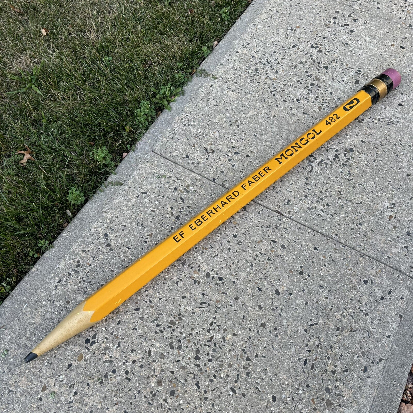 HUGE Vintage 1979 Pop Eye Productions Pop Art EF EBERHARD FABER MONGOL #2 Pencil