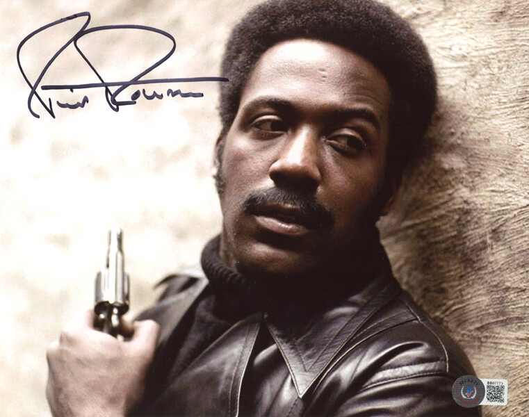 RICHARD ROUNDTREE SIGNED AUTOGRAPHED 8×10 PHOTO ORIGINAL SHAFT RARE BECKETT BAS