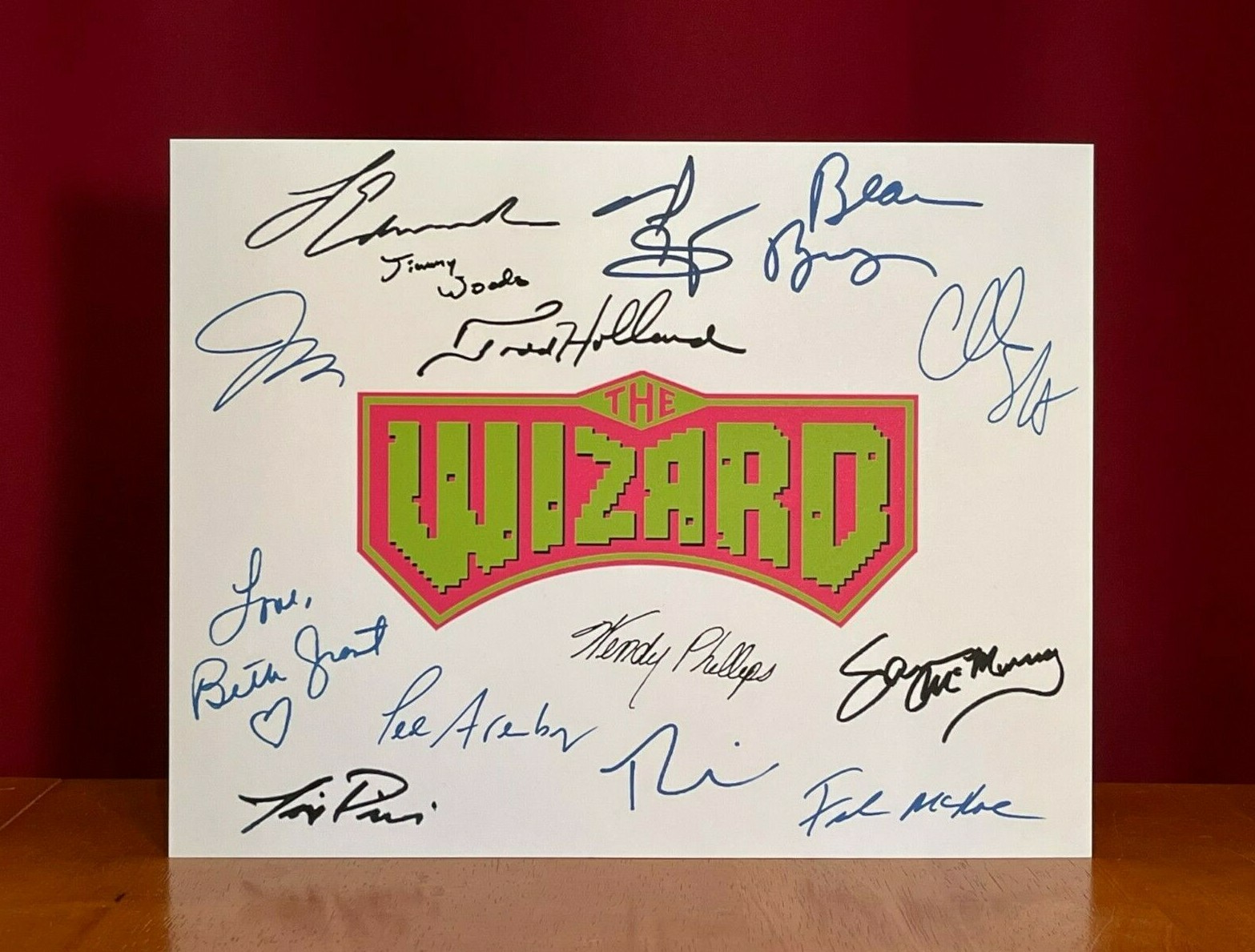 The Wizard 1989 Title Card Cast-Signed- 8.5×11- Autograph Reprints