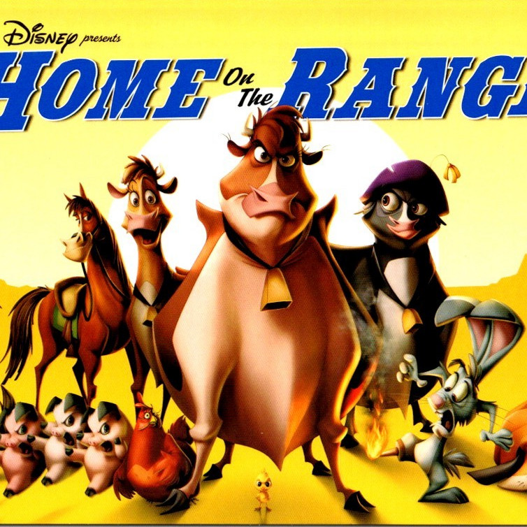2004 Home On The Range Pre-Screening Ticket G.W Bailey Roseanne Barr Bobby Block