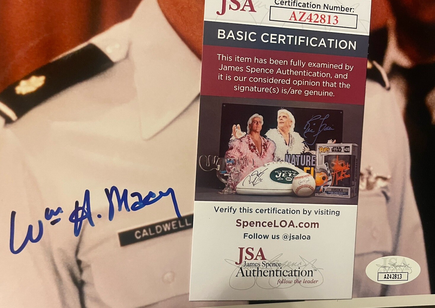 William Macy “Air Force One” Signed 8×10 Photo JSA Certified