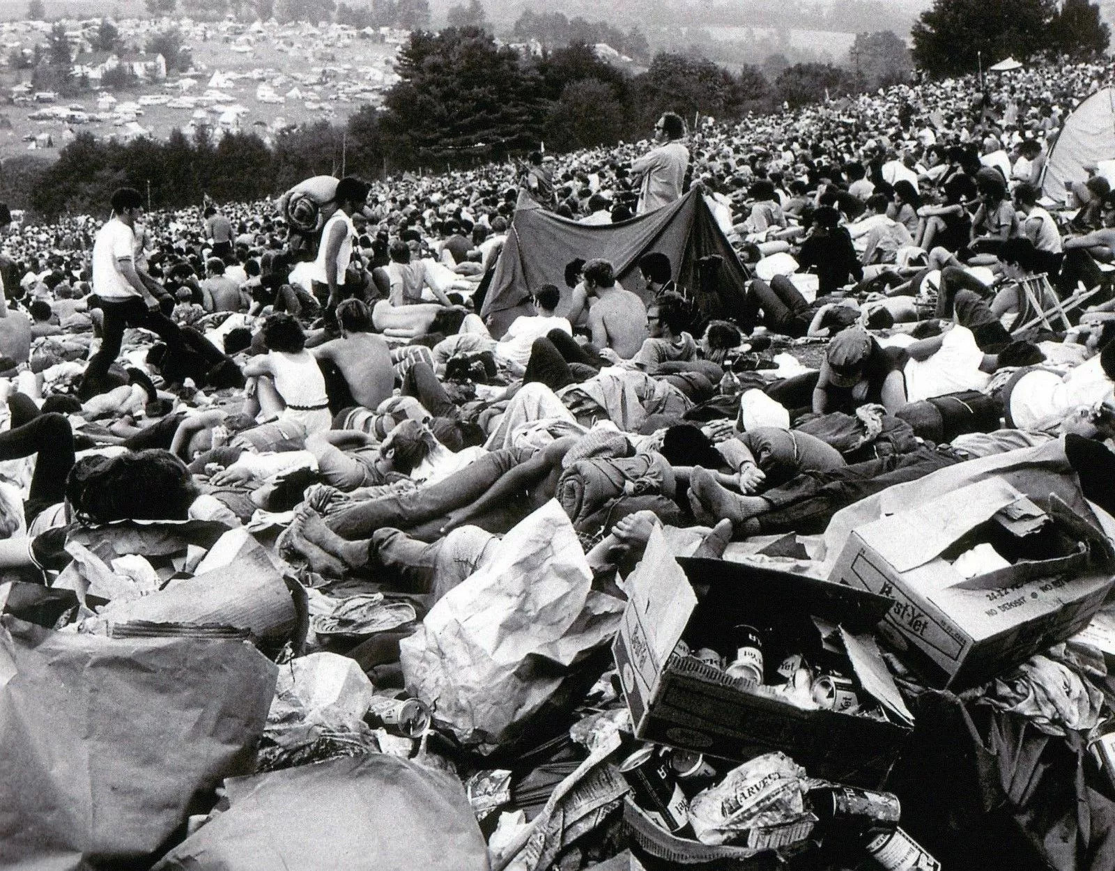 Woodstock 1969 Black And White 4×6 Picture Celebrity Print